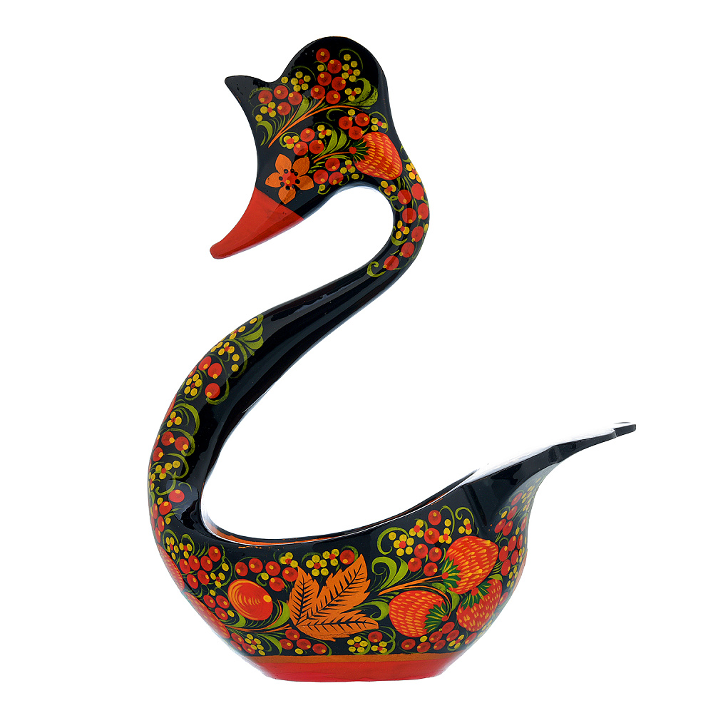 Братина «Лебедь». Хохлома - интернет магазин Русь Велика я фото 1