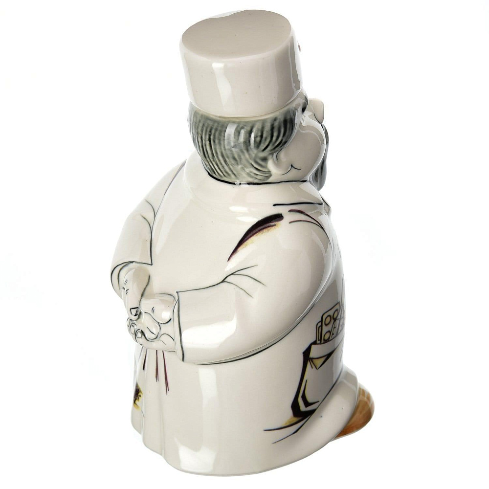 Штоф 350 мл «Доктор» Гжель в цвете - интернет магазин Русь Велика я фото 2