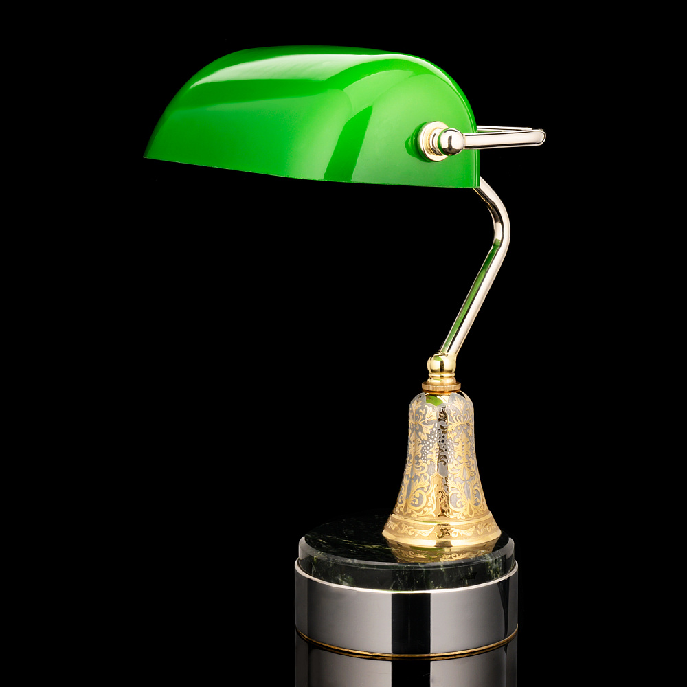 Лампа настольная с позолотой. Златоуст - интернет магазин Русь Велика я 