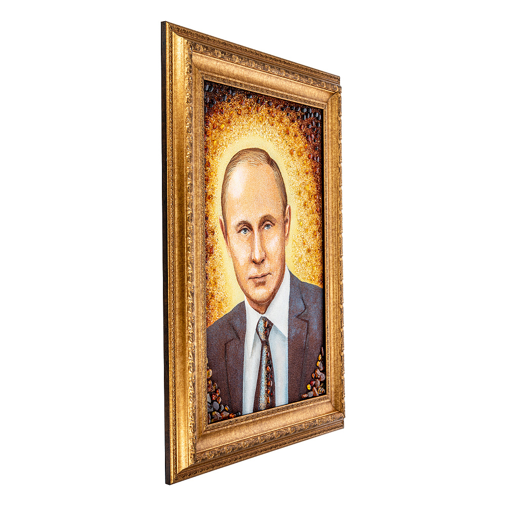 Картина янтарная «В.В.Путин» 40х60 см - интернет магазин Русь Велика я фото 6