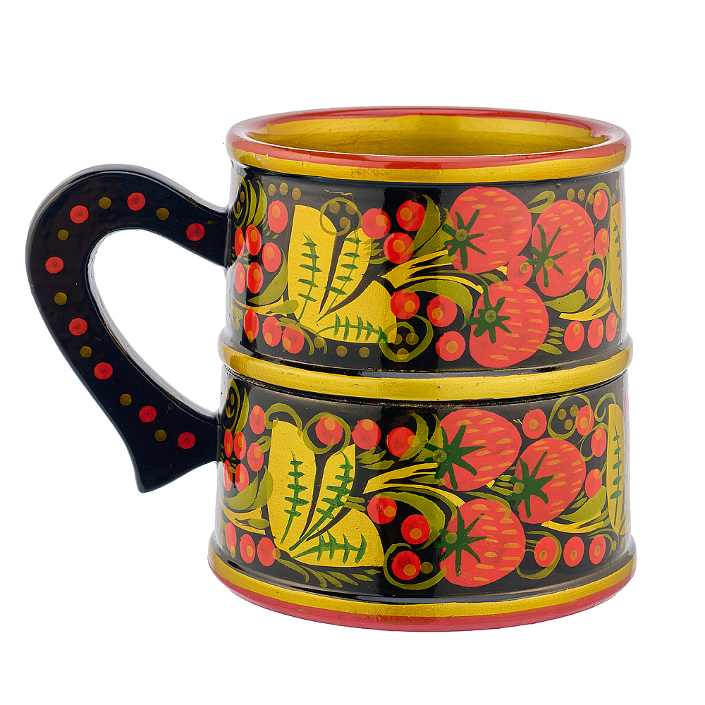 Кружка с росписью. Хохлома - интернет магазин Русь Велика я фото 3