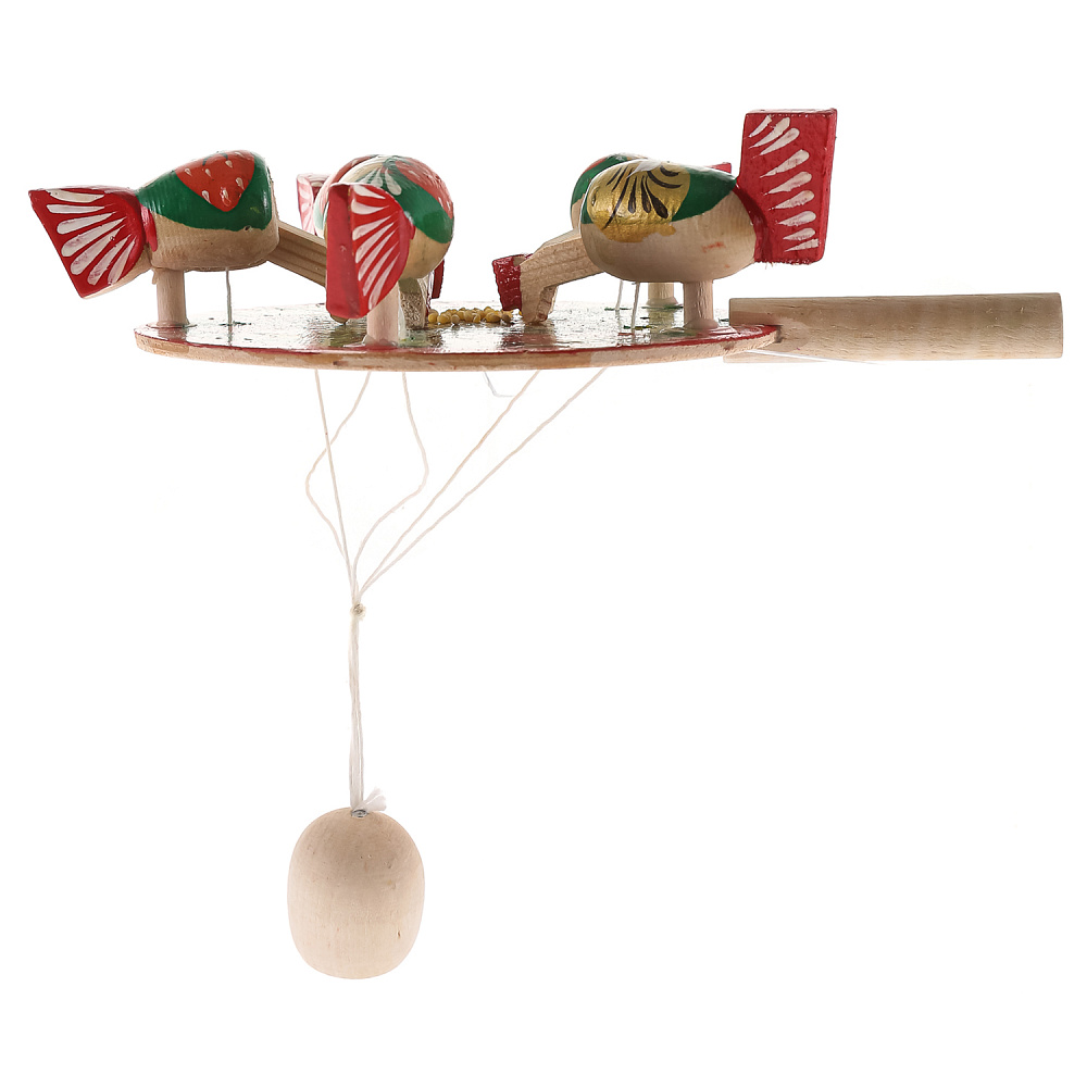 Деревянная игрушка «Курочки клюют зерно» - интернет магазин Русь Велика я фото 3