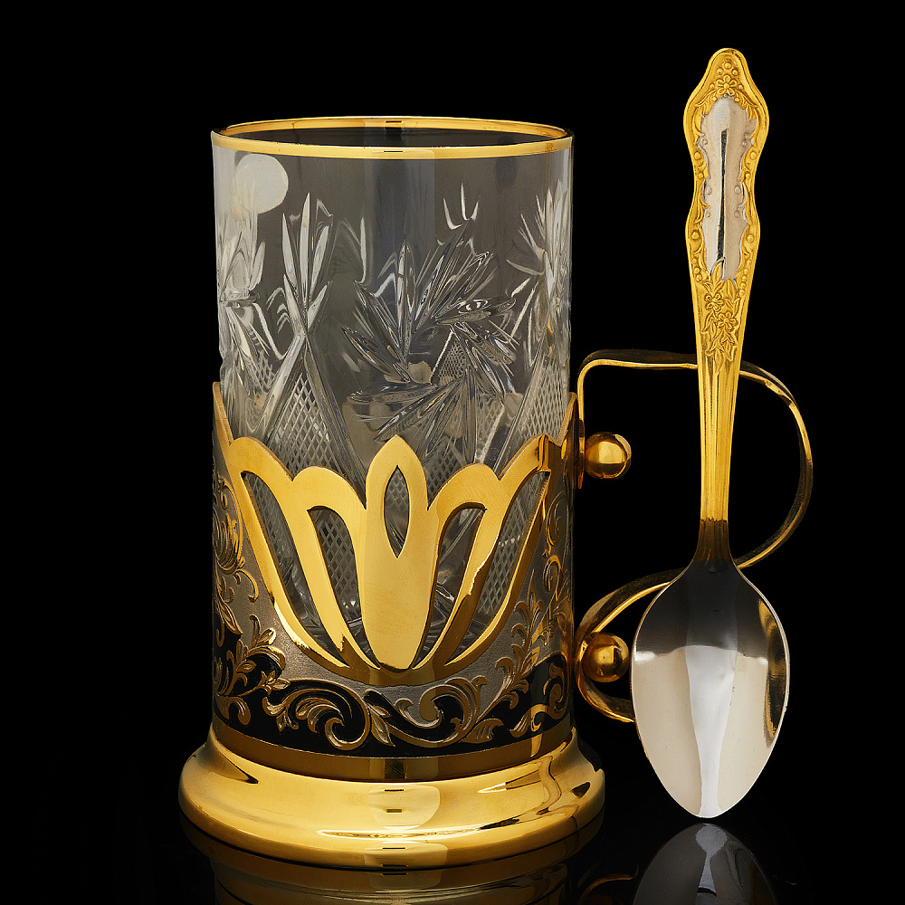 Подстаканник «Орнамент». Златоуст - интернет магазин Русь Велика я фото 1