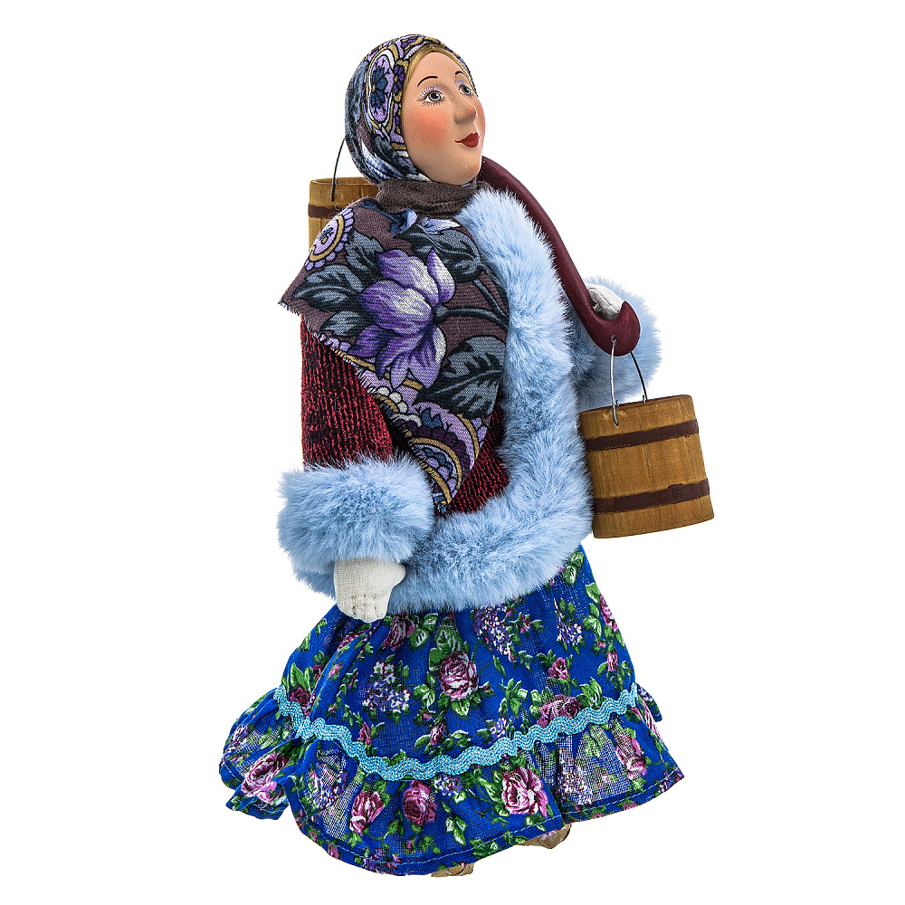 Коллекционная кукла ручной работы «Марья с коромыслом» - интернет магазин Русь Велика я фото 1