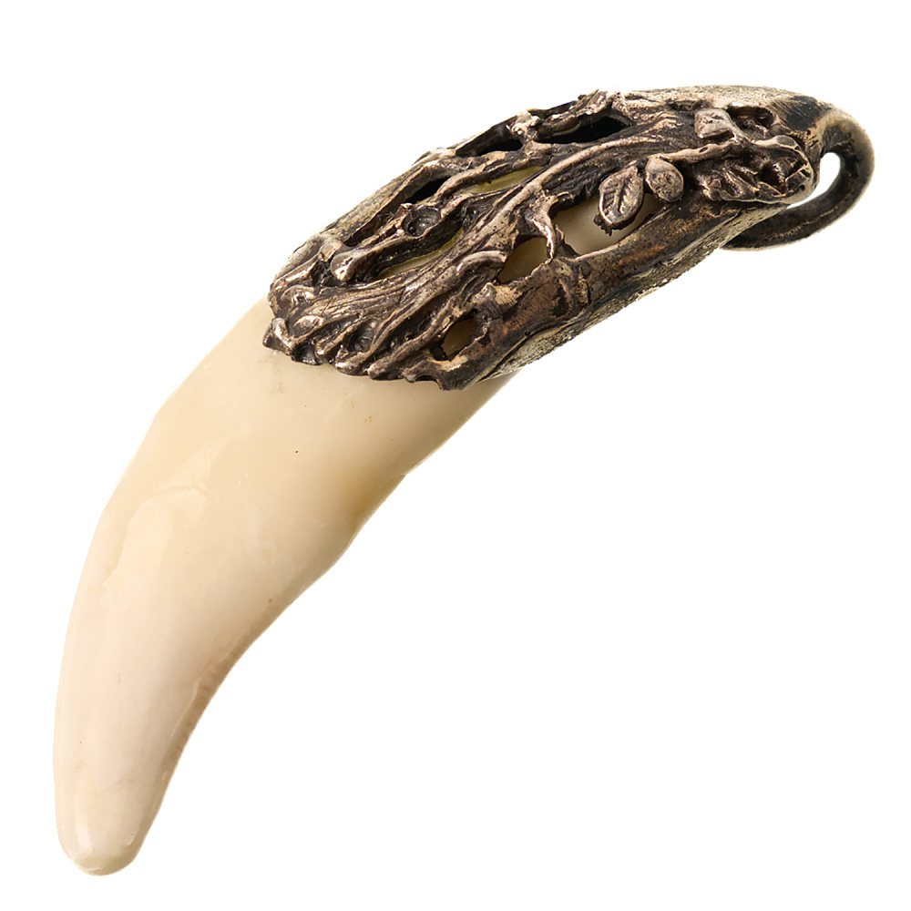 Кулон-амулет из кости «Клык волка» - интернет магазин Русь Велика я 