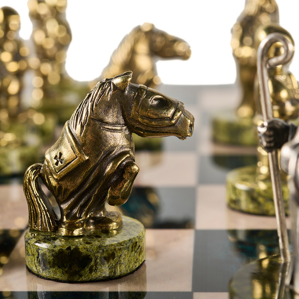 Шахматы с фигурами из бронзы «Европа» 48х48 см - интернет магазин Русь Велика я фото 9