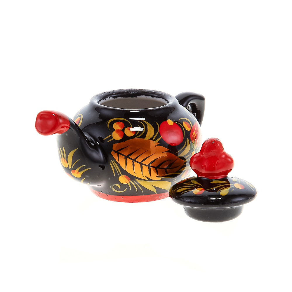 Сувенирный самовар-шкатулка «Ягоды». Хохлома - интернет магазин Русь Велика я фото 11