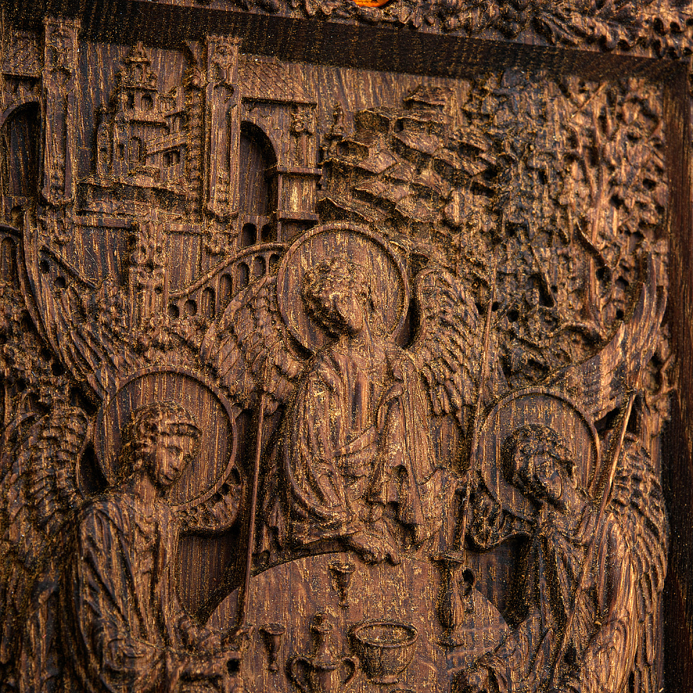 Икона в киоте «Троица» 26х21 см - интернет магазин Русь Велика я фото 3