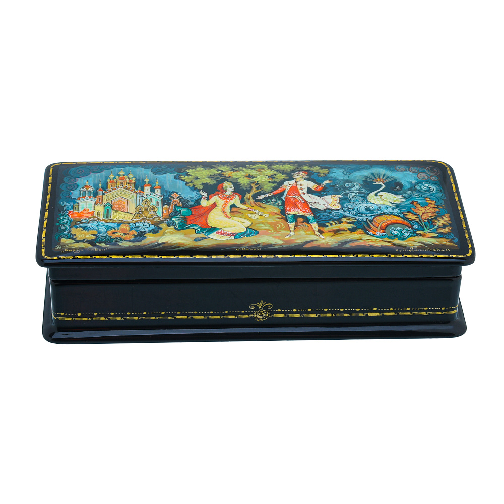 Шкатулка с художественной росписью «Князь Гвидон» - интернет магазин Русь Велика я фото 2