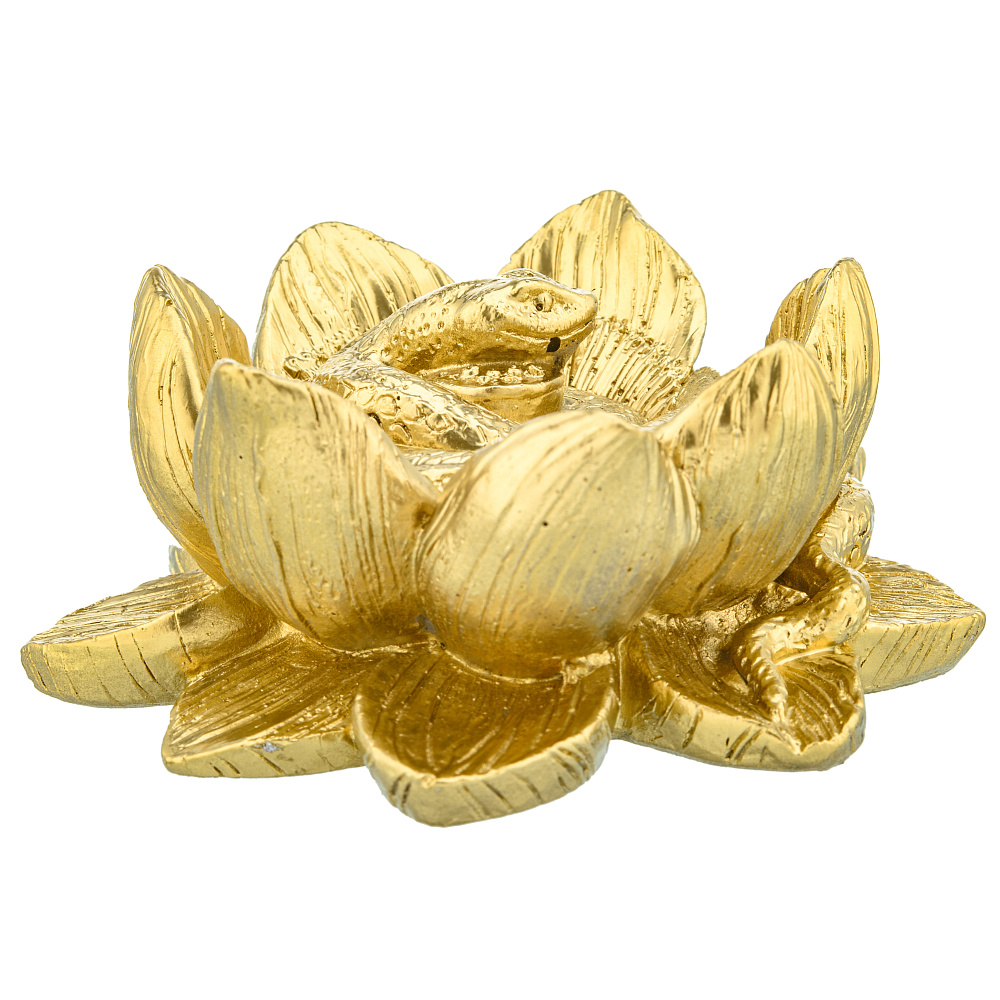 Змея Символ года 2025. Статуэтка «Змея в лотосе» - интернет магазин Русь Велика я фото 4