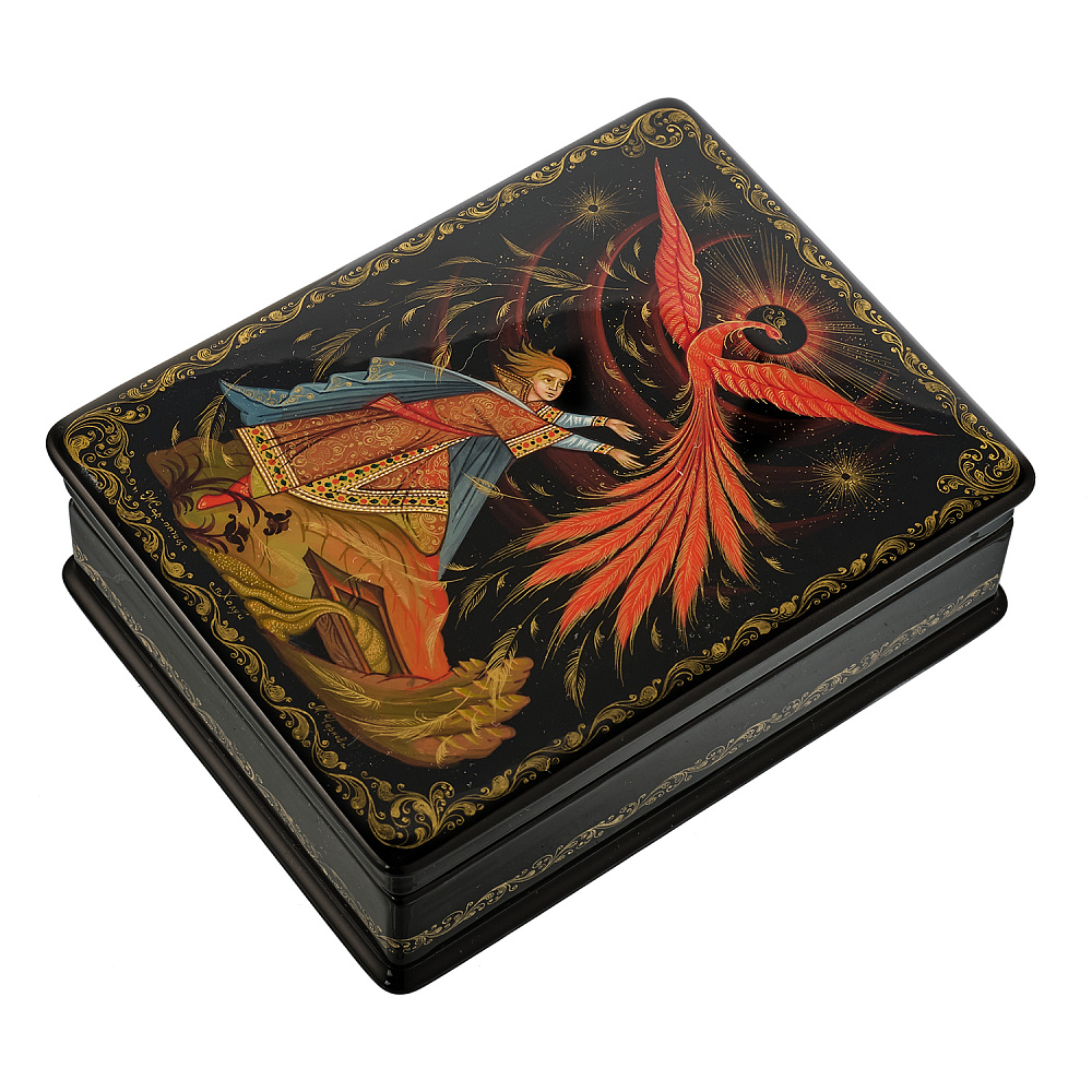 Шкатулка с художественной росписью «Жар-птица» - интернет магазин Русь Велика я фото 1