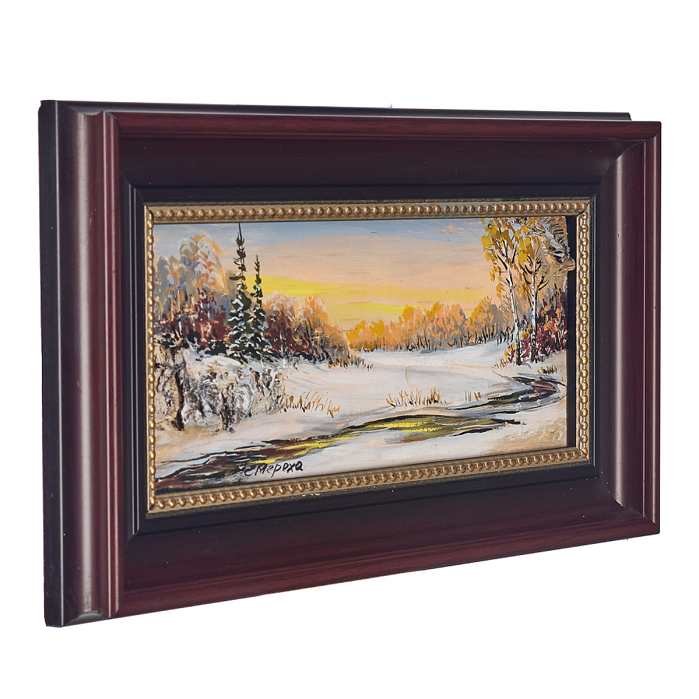 Картина на бересте «Яркий ноябрь» 9,5х23,5 см - интернет магазин Русь Велика я фото 2