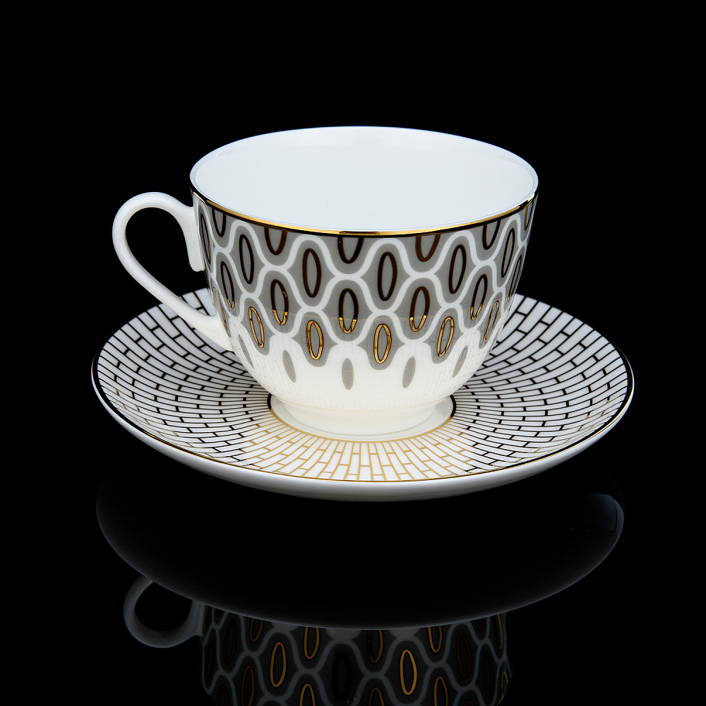 Чайный сервиз на 6 персон «Саламандра Грей». Форма Весенняя-2. ИФЗ - интернет магазин Русь Велика я фото 5