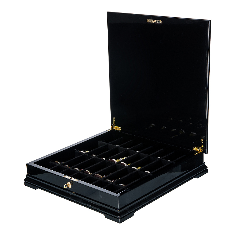 Шахматы с перламутром и янтарными фигурами 45х45 см - интернет магазин Русь Велика я фото 8