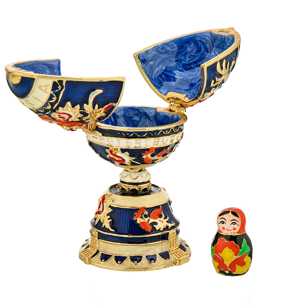 Пасхальное яйцо «Матрешка». Традиции Фаберже - интернет магазин Русь Велика я фото 3