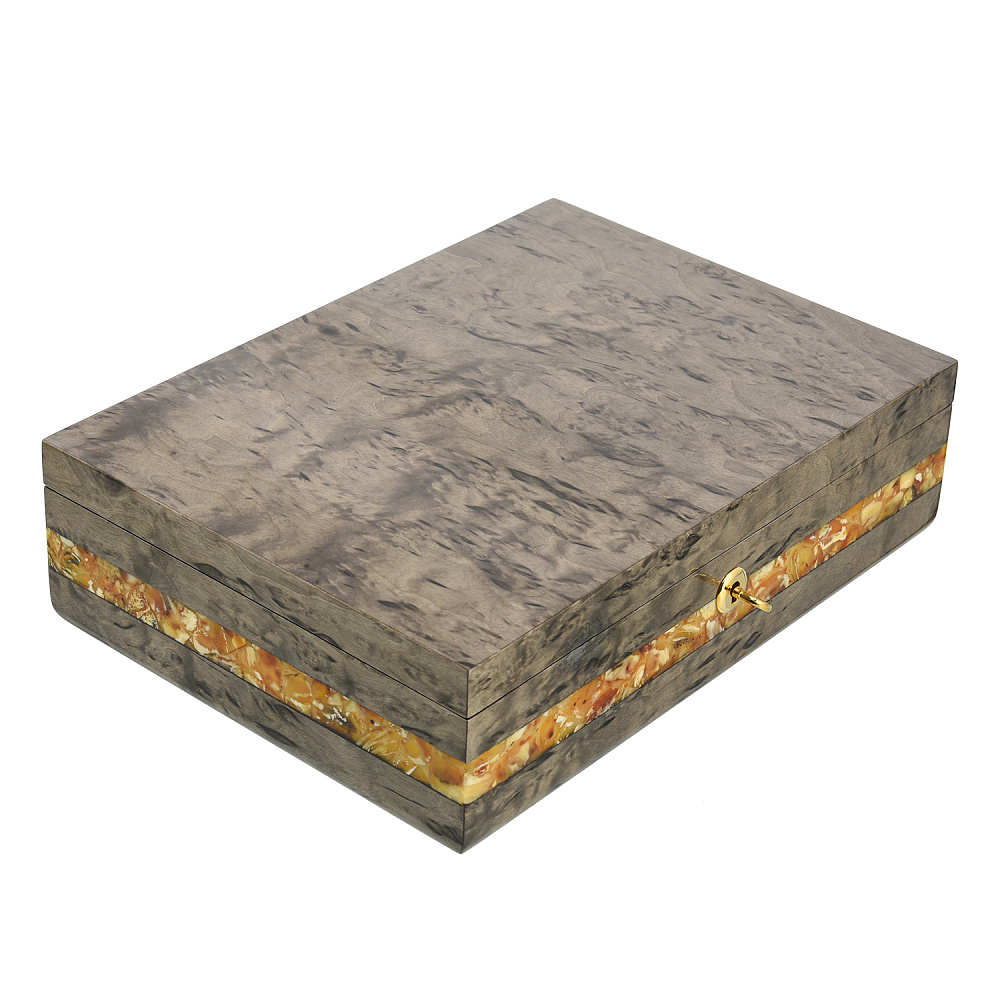 Шкатулка с янтарем «Александр» - интернет магазин Русь Велика я фото 1