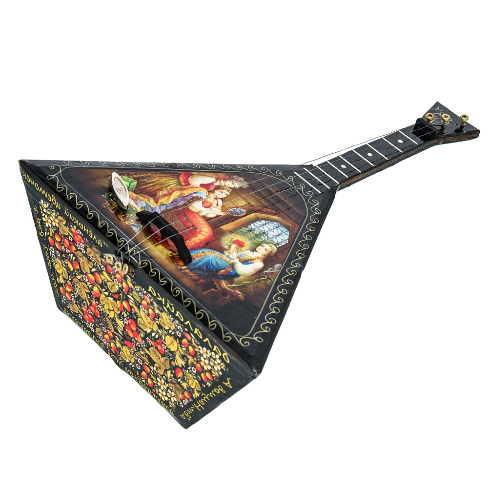 Балалайка сувенирная с росписью «Аленький цветочек» - интернет магазин Русь Велика я фото 6