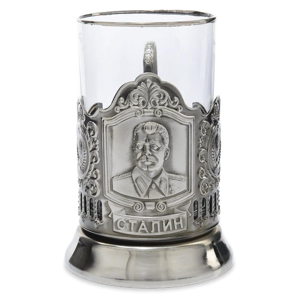 Подстаканник никелированный «Сталин» - интернет магазин Русь Велика я 