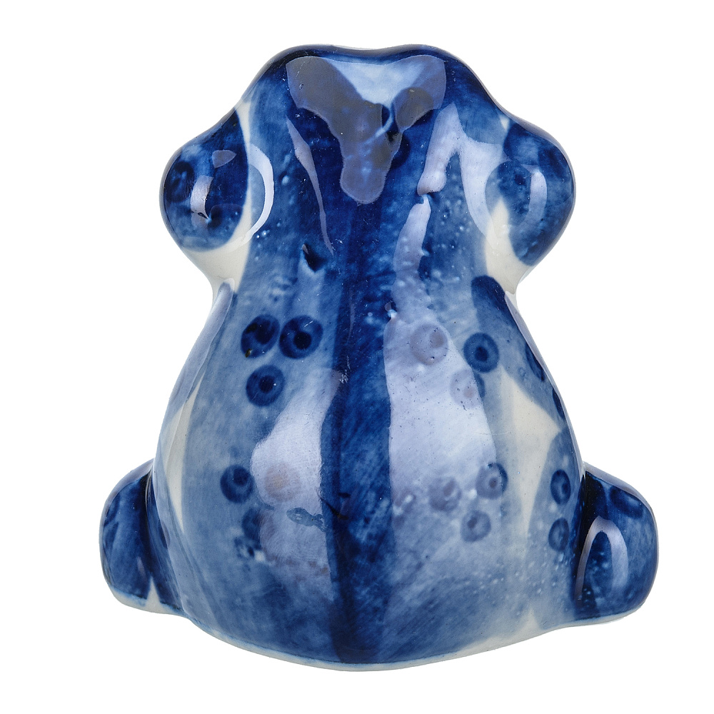 Статуэтка «Жаба». Гжель - интернет магазин Русь Велика я фото 3