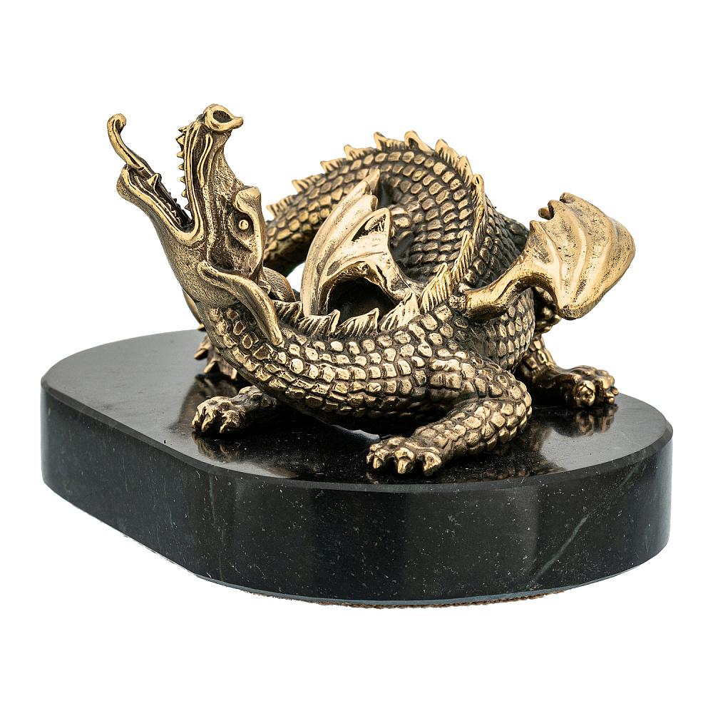 Бронзовая статуэтка «Западный дракон» - интернет магазин Русь Велика я фото 1