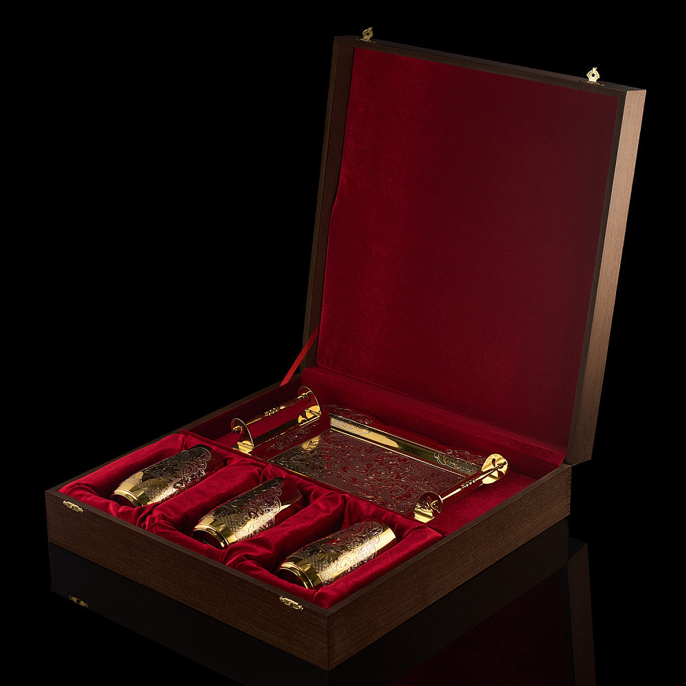 Питейный набор на 3 персоны. Златоуст - интернет магазин Русь Велика я фото 4