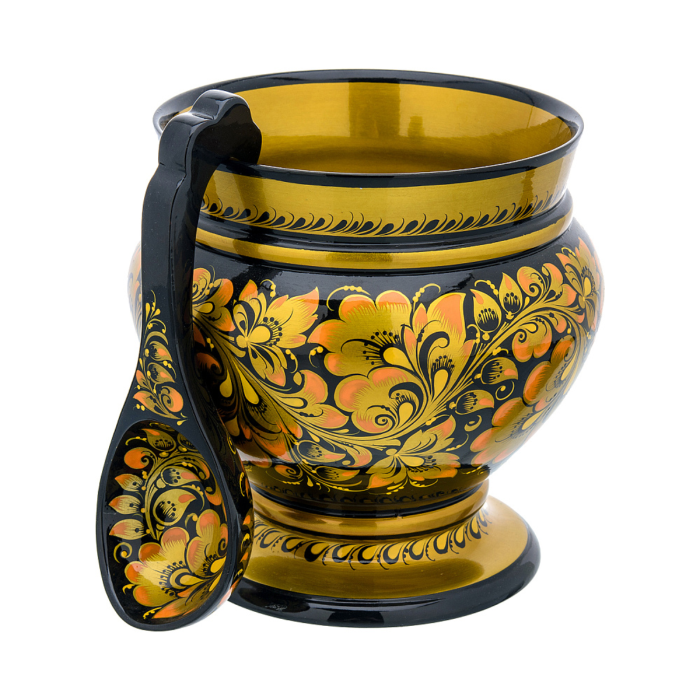 Питейный набор для вина «Радость встречи». Хохлома - интернет магазин Русь Велика я фото 2