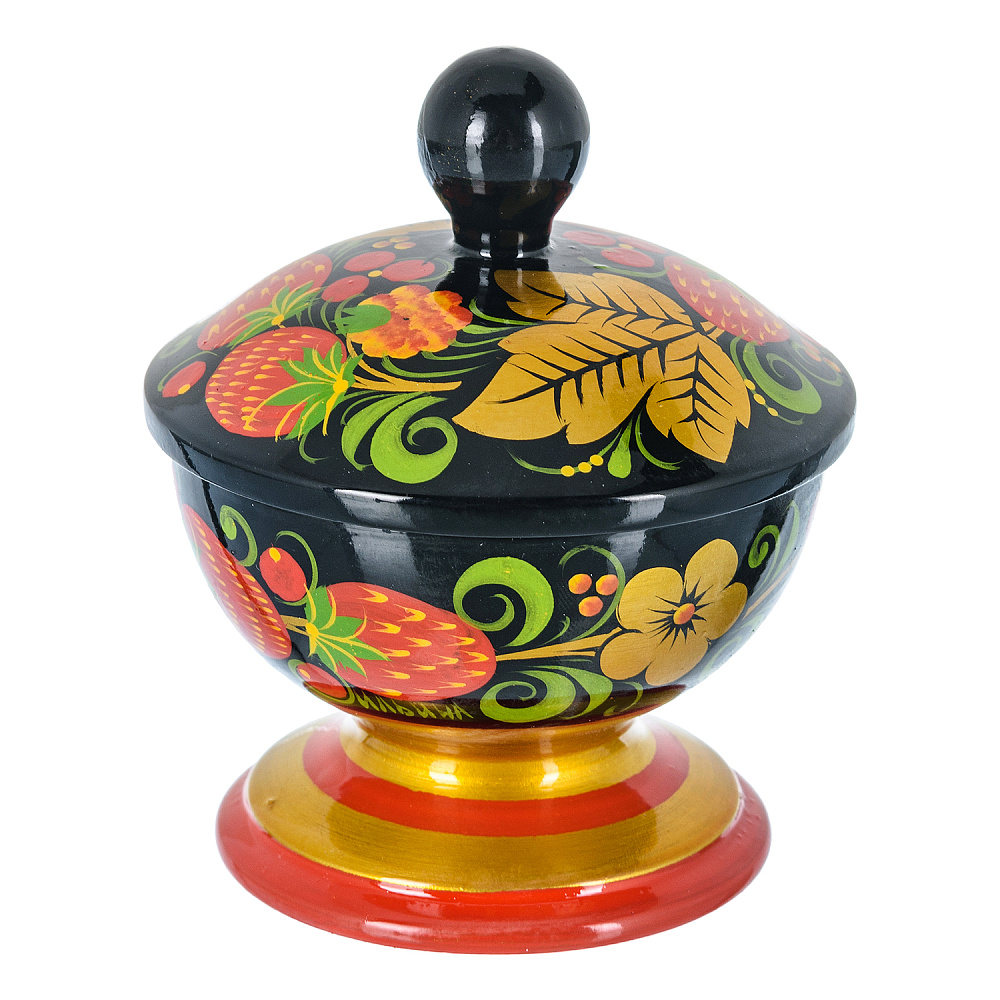 Солонка «Былинка». Хохлома - интернет магазин Русь Велика я 