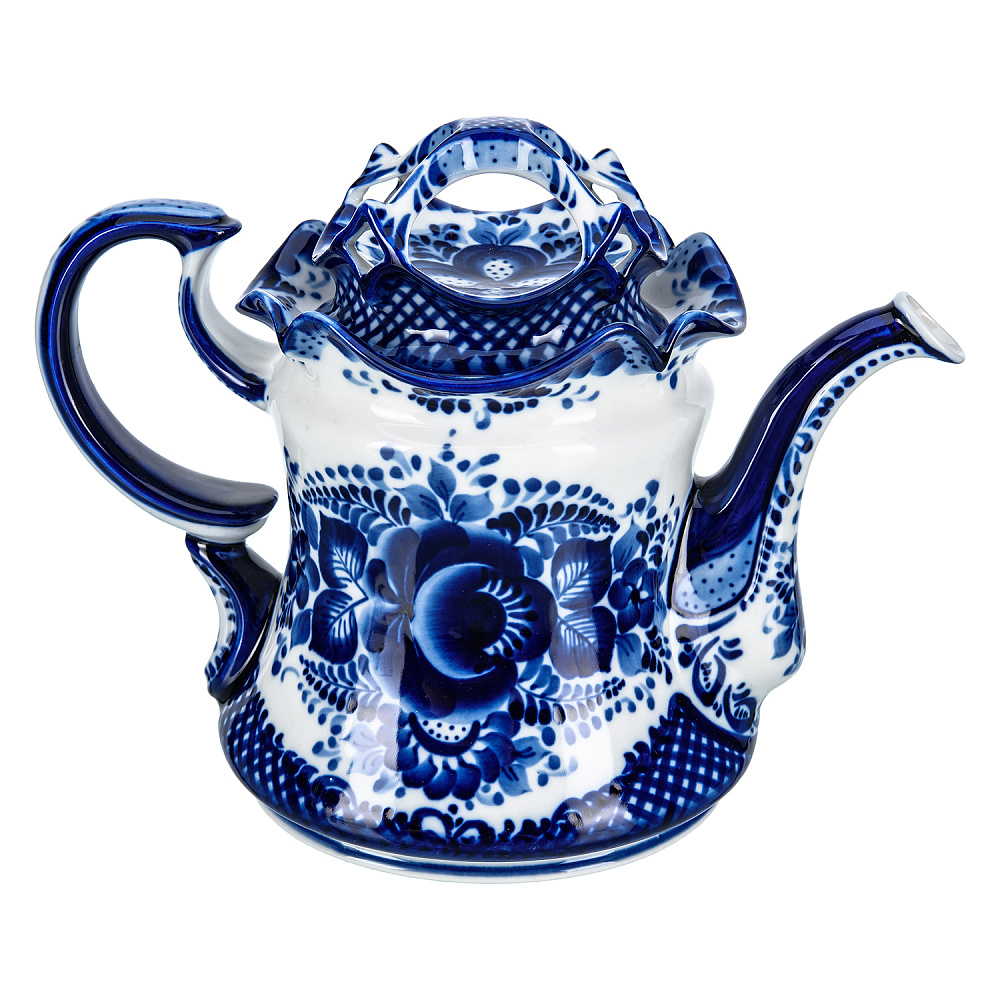 Чайник заварочный 950 мл «Утро». Гжель - интернет магазин Русь Велика я фото 2