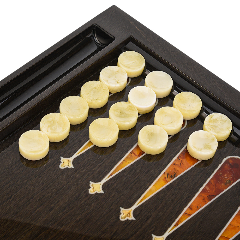 Нарды янтарные «Пантера» 60х32,5 см - интернет магазин Русь Велика я фото 7