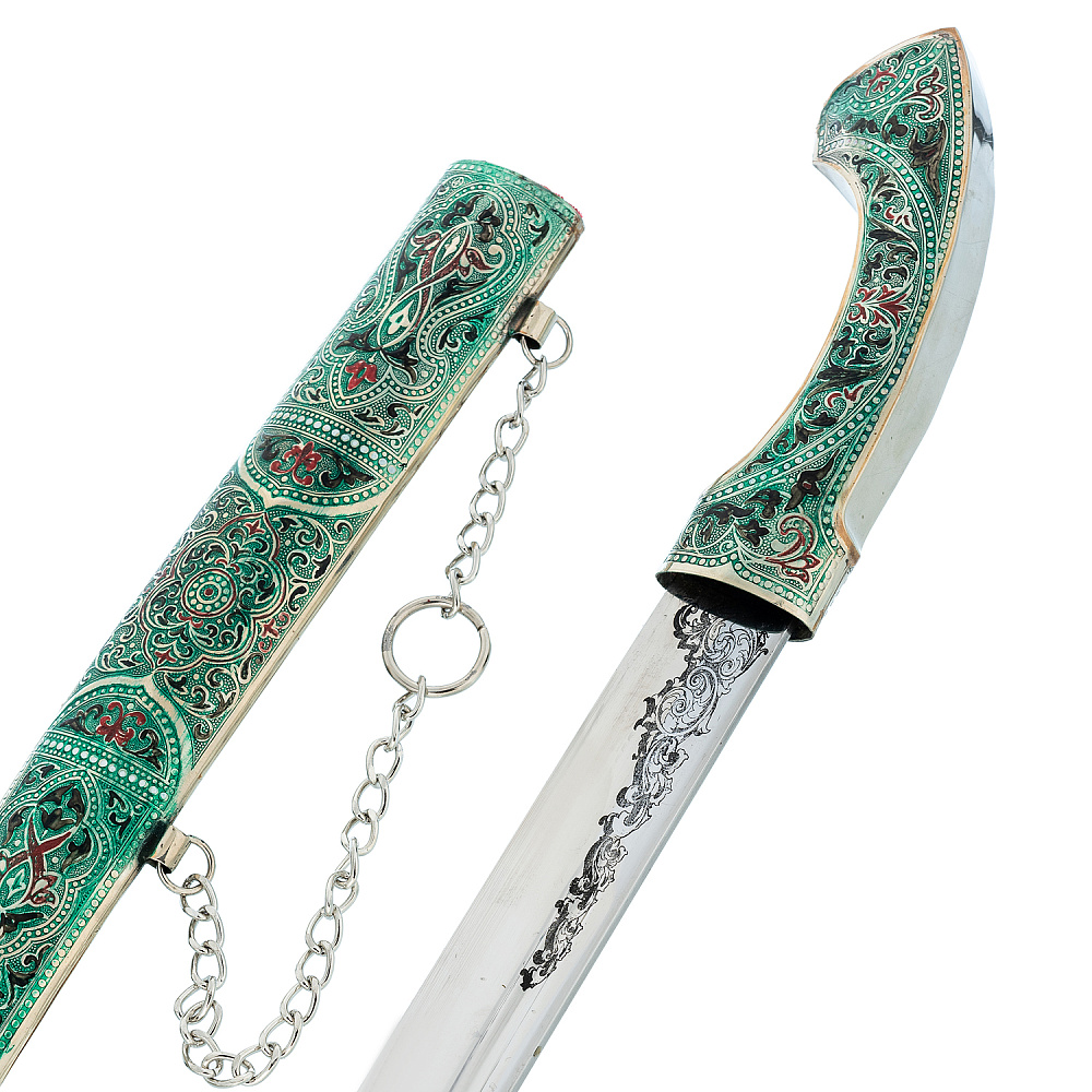 Ятаган сувенирный с эмалью - интернет магазин Русь Велика я 