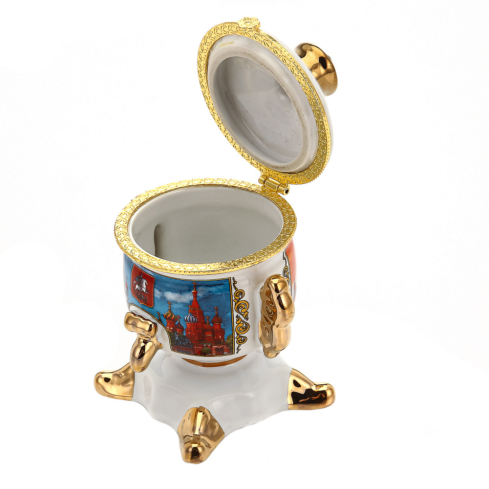 Сувенирный самовар-шкатулка «Москва» - интернет магазин Русь Велика я фото 1