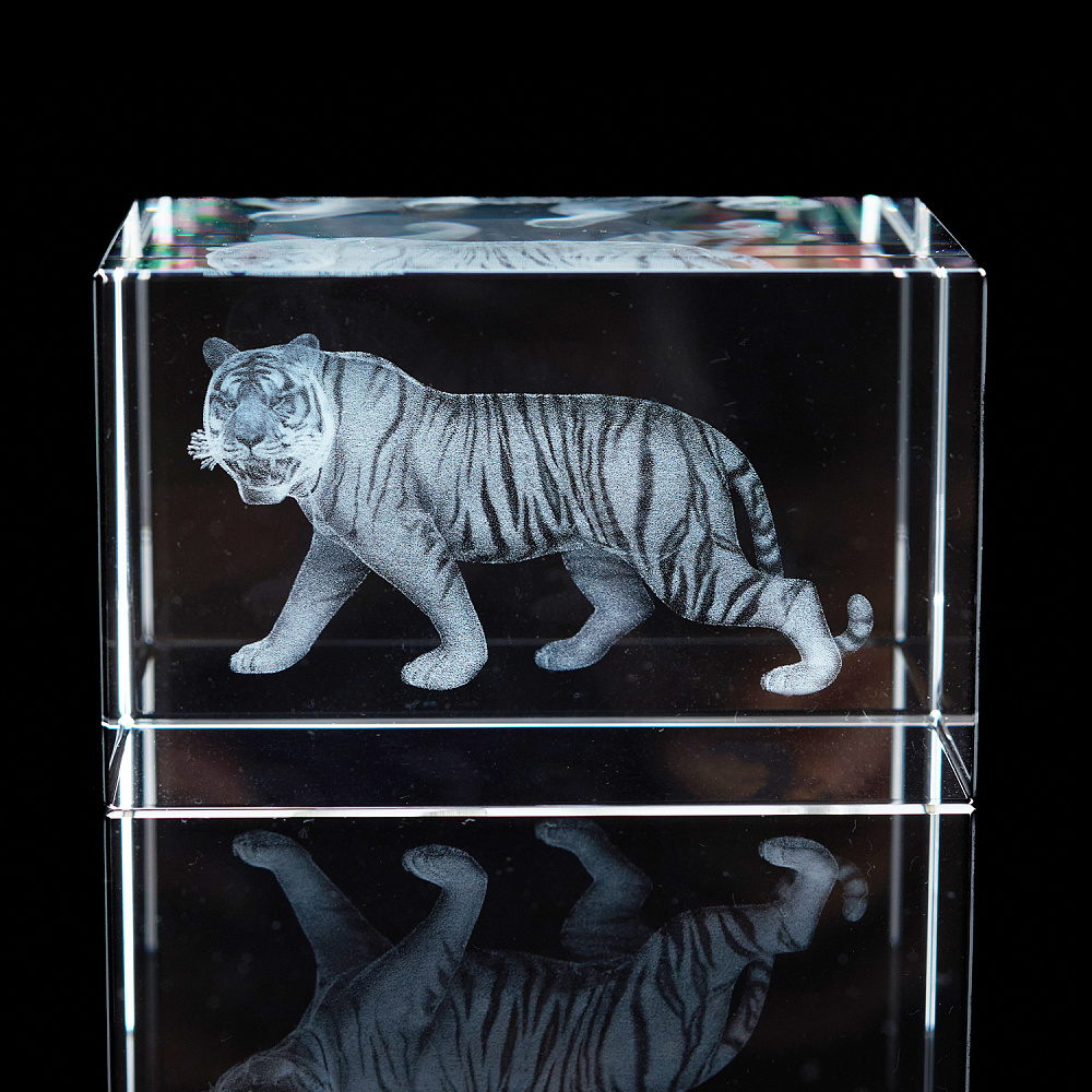 Лазерная графика. Куб «Восточный гороскоп. Тигр» - интернет магазин Русь Велика я 