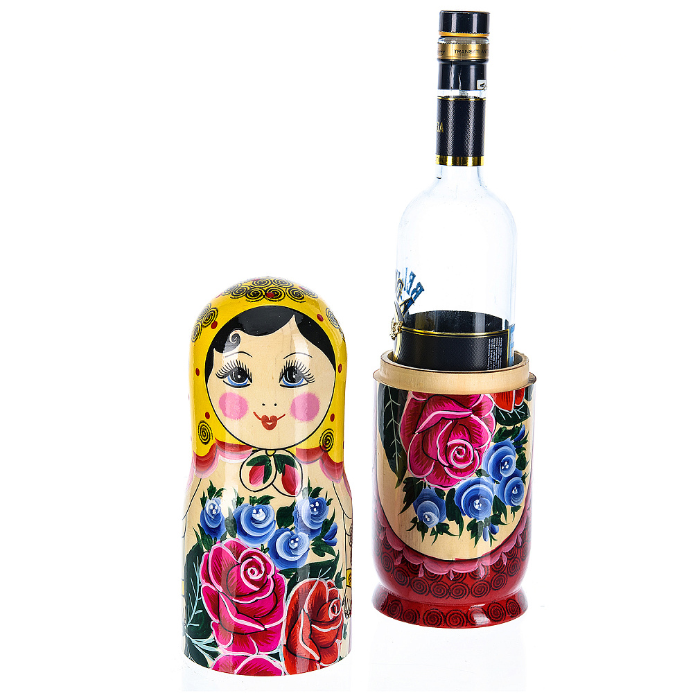 Футляр для бутылки 0,5 л «Матрешка Семеновская» - интернет магазин Русь Велика я фото 1