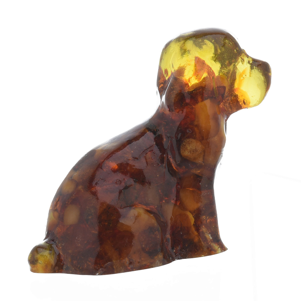 Статуэтка из янтаря «Собачка» - интернет магазин Русь Велика я фото 2