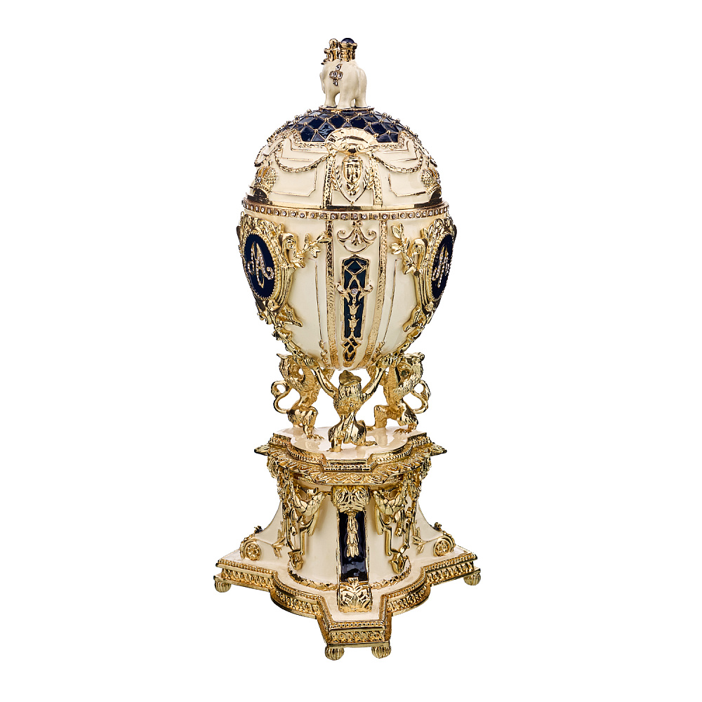 Пасхальное яйцо-шкатулка «Царское». Традиции Фаберже - интернет магазин Русь Велика я фото 1