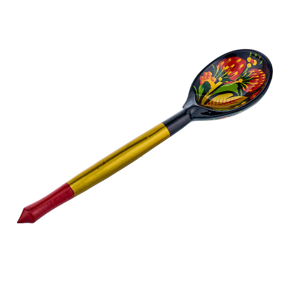 Набор деревянной посуды для кофе с росписью. Хохлома - интернет магазин Русь Велика я фото 5