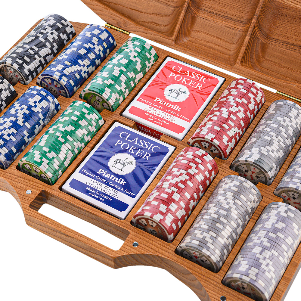 Покерный набор в резном чемоданчике из ясеня «Арабеска-6» - интернет магазин Русь Велика я фото 3