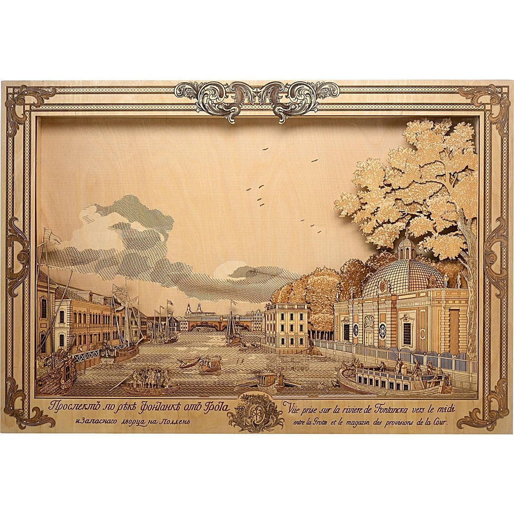 Панно «Летний сад. Грот» 92 х 63 см - интернет магазин Русь Велика я 