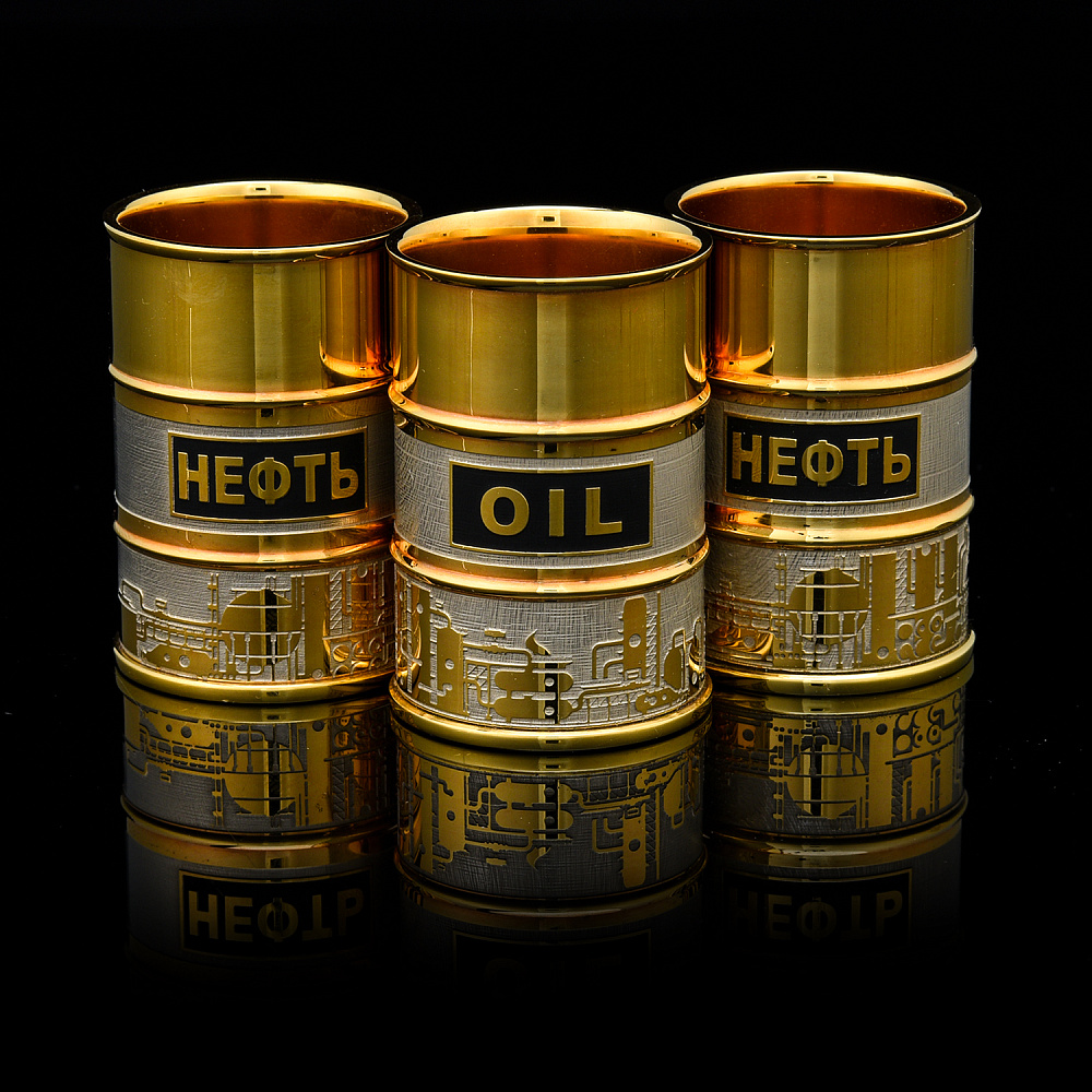 Питейный водочный набор «Нефть». Златоуст - интернет магазин Русь Велика я фото 1
