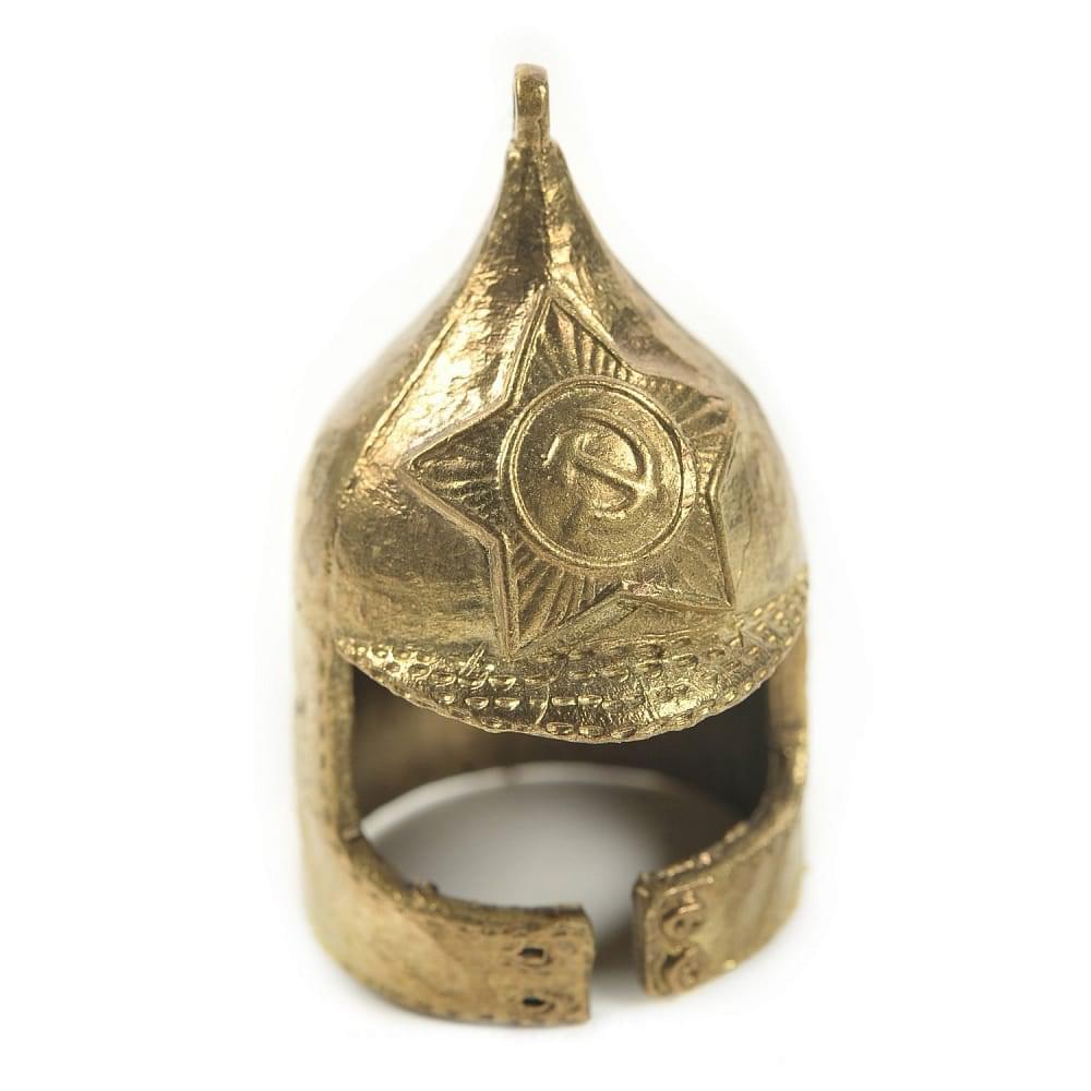 Бронзовый колокольчик «Буденовка» - интернет магазин Русь Велика я 