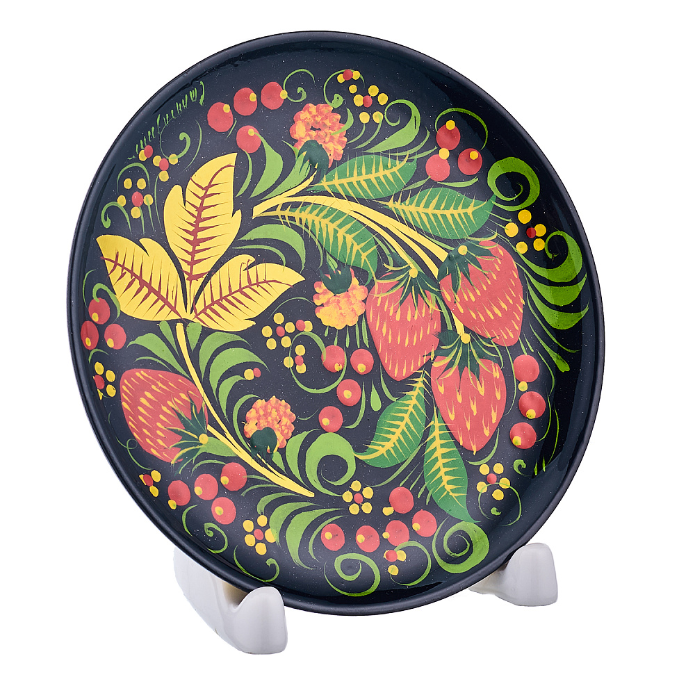 Набор деревянной посуды для кофе с росписью. Хохлома - интернет магазин Русь Велика я фото 2