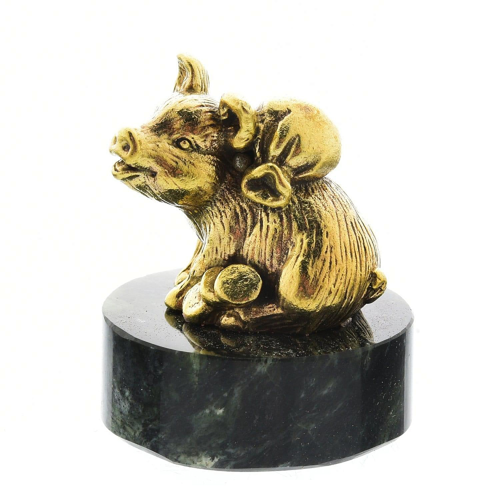 Скульптура «Поросенок с мешком» - интернет магазин Русь Велика я 