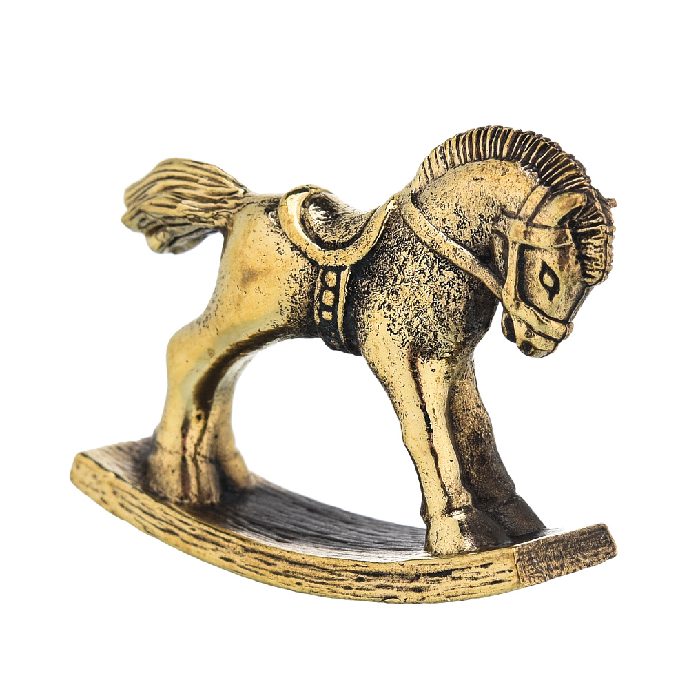 Лошадь Символ 2026 года. Статуэтка «Конь-качалка» - интернет магазин Русь Велика я 