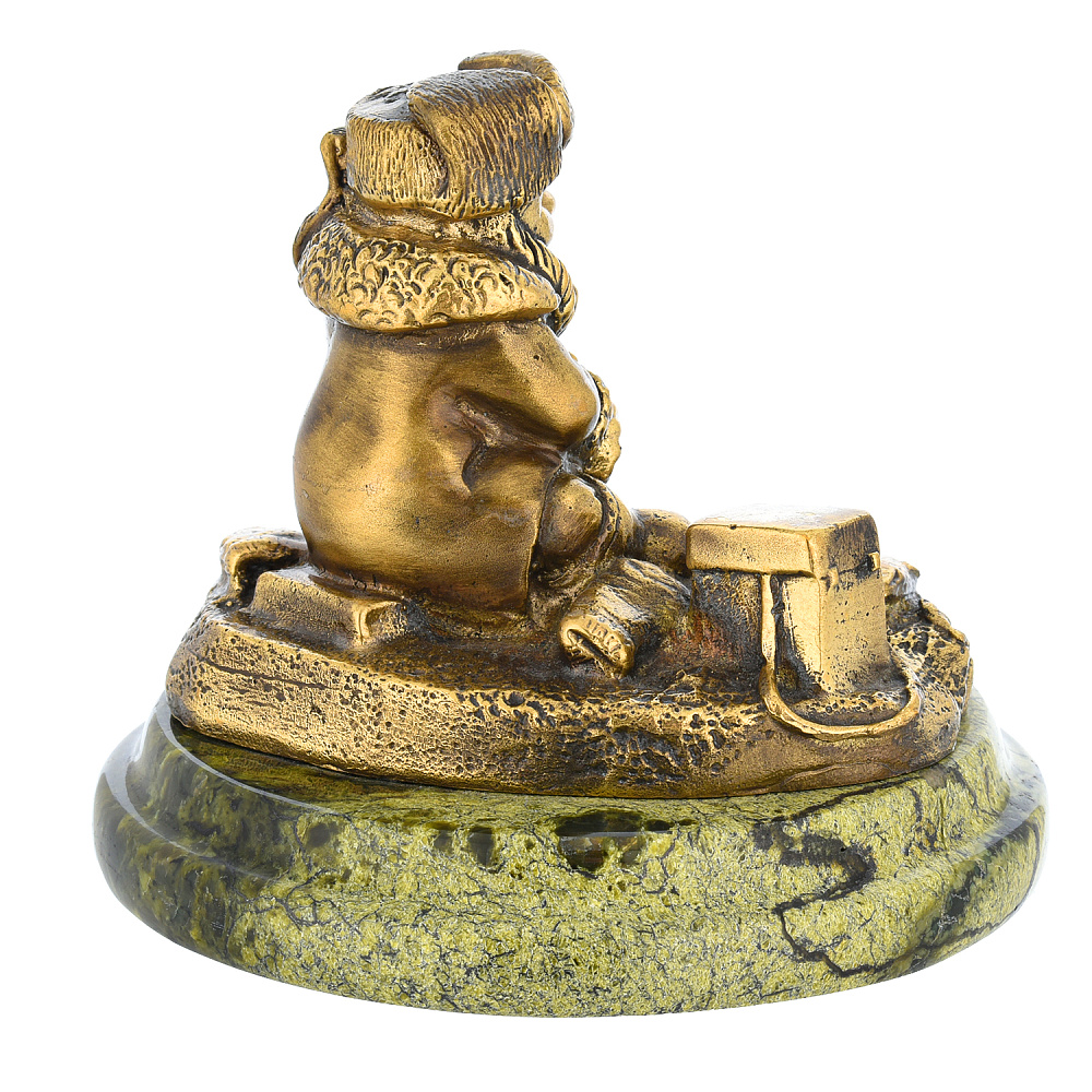 Бронзовая статуэтка «Рыбак зимний» - интернет магазин Русь Велика я фото 2