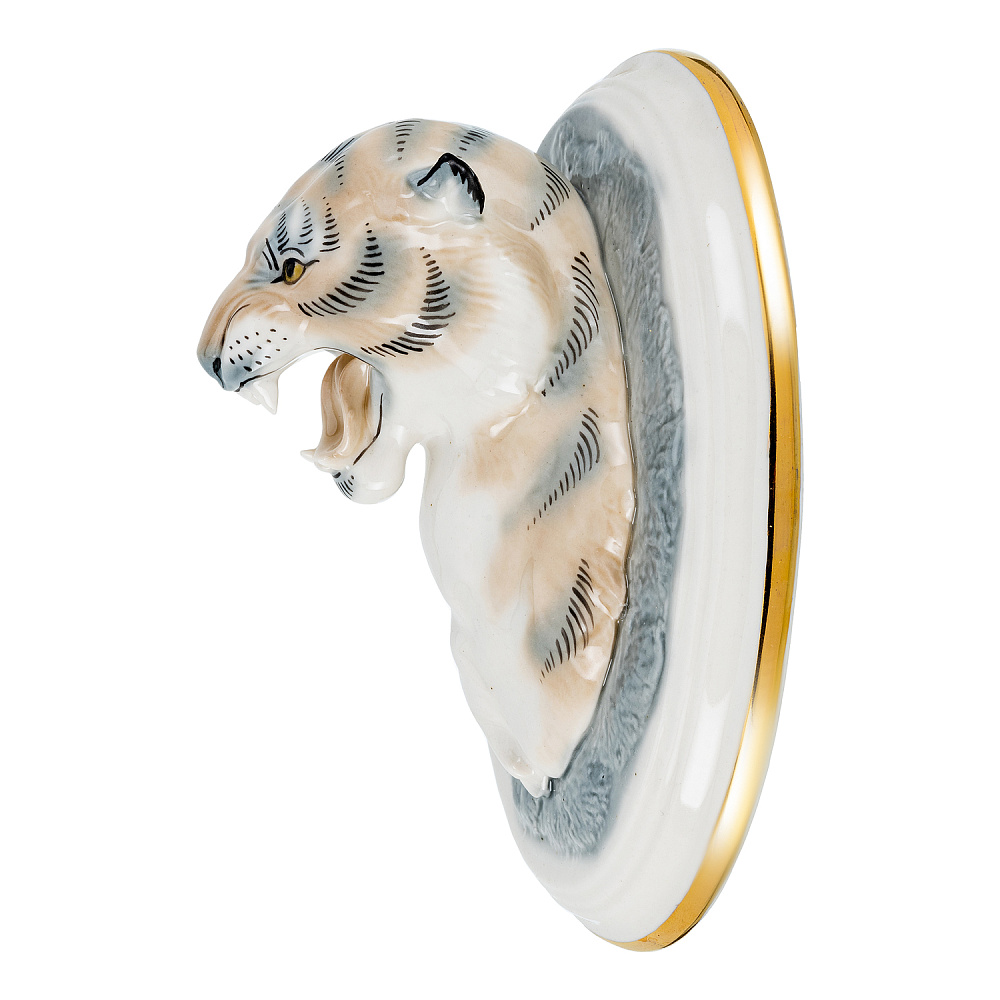 Панно фарфоровое «Тигр». Серия «Трофеи» 10х16 см - интернет магазин Русь Велика я фото 2