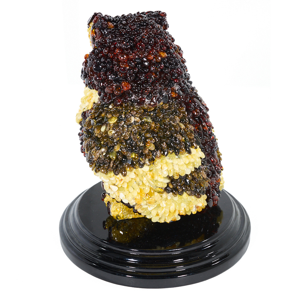 Скульптура из янтаря «Мудрая сова» - интернет магазин Русь Велика я фото 2