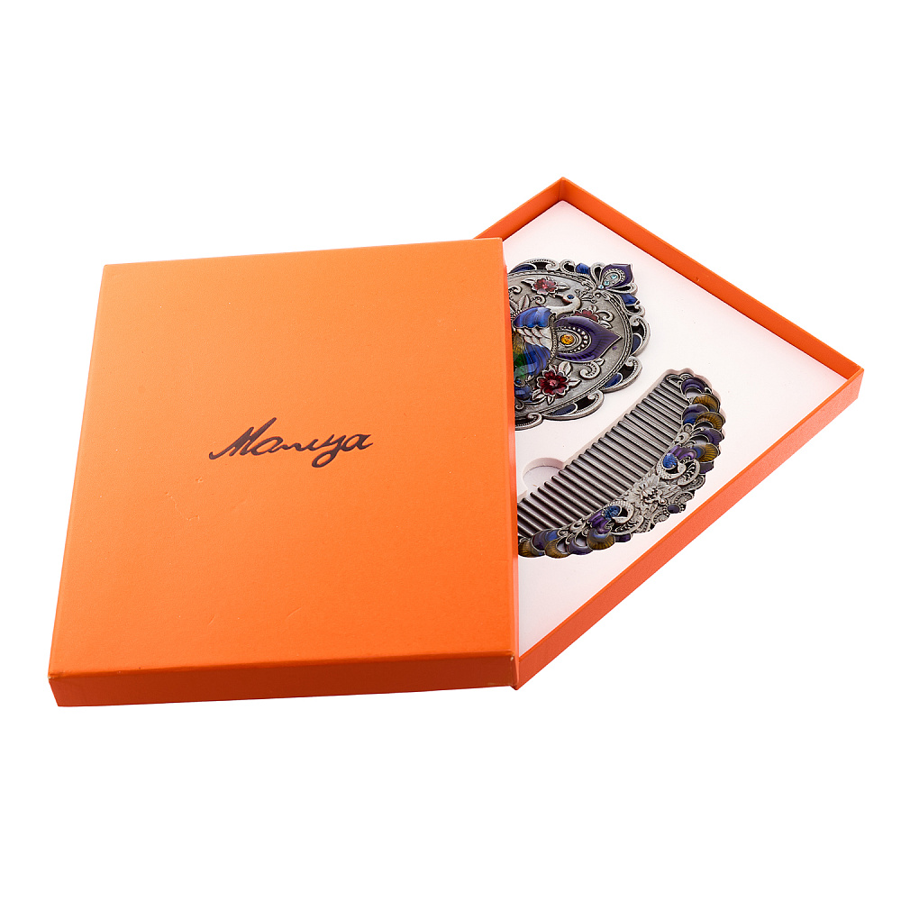 Набор с зеркалом и расческой «Павлин» - интернет магазин Русь Велика я фото 2