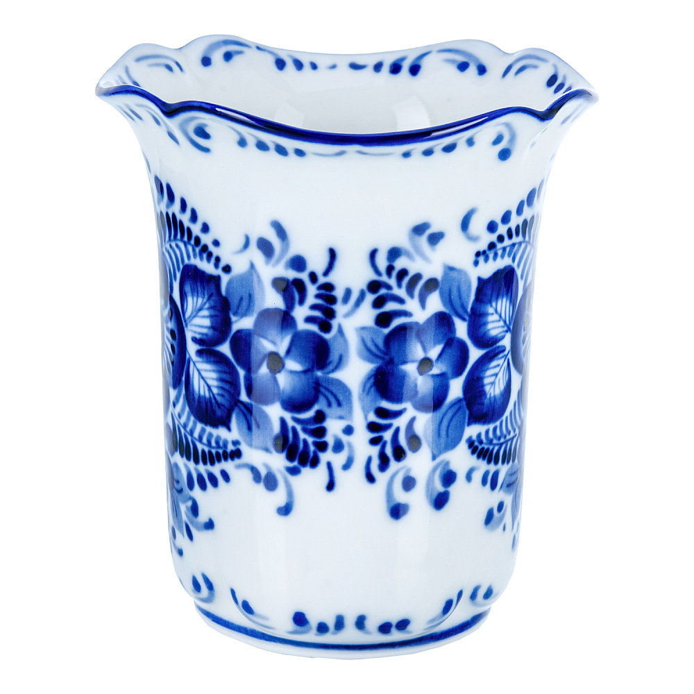 Чайный бокал «Колокольчик». Гжель - интернет магазин Русь Велика я фото 1