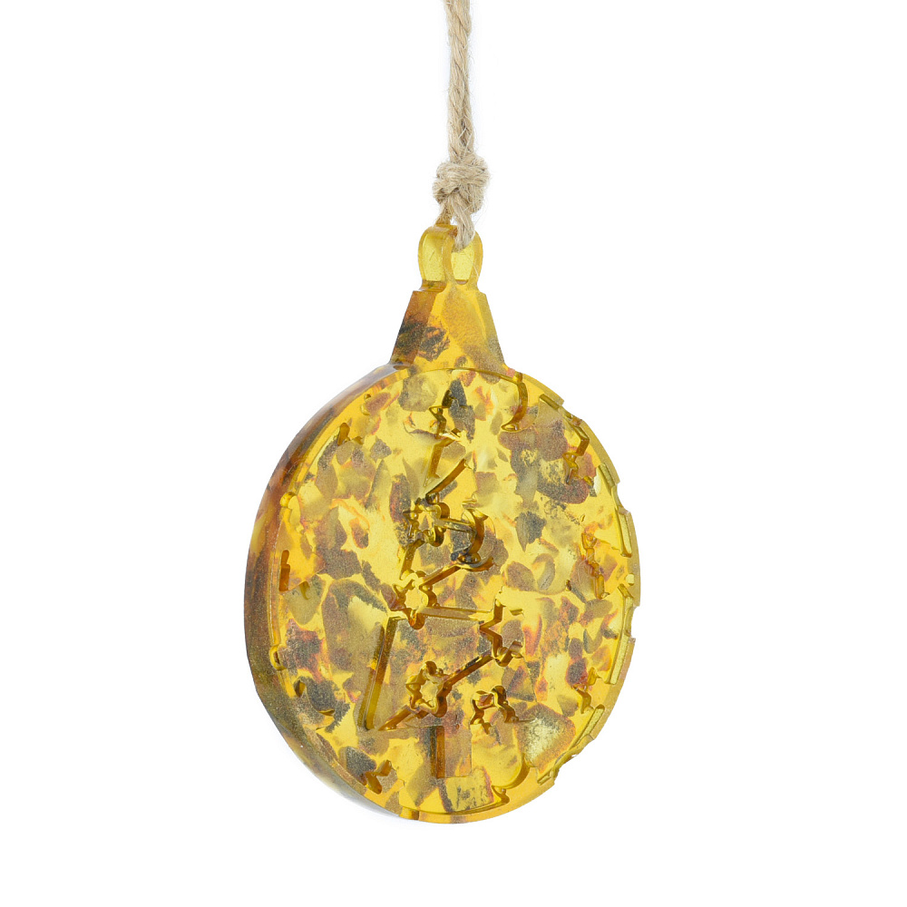 Елочная игрушка из янтаря «Шар» - интернет магазин Русь Велика я фото 2