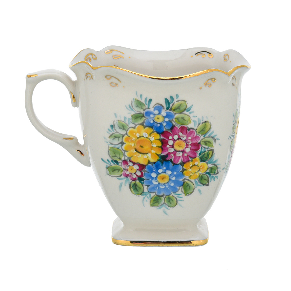 Чайная пара «Теремок». Гжель в цвете - интернет магазин Русь Велика я фото 3